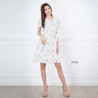 VERONIQA Dress AM-D1033 by AMILA พีชสกิน แขนสั้น IGPU22-9