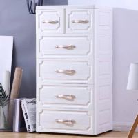 [COD] Plastic thickened European-style storage cabinet drawer-type multi-layer childrens baby wardrobe finishing box chest of drawers