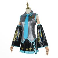 Anime Miku Cosplay Female Outfits Costume Japan Midi Dress Miku Wig Female Halloween Womens Girls Cloth Costume