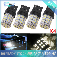 มอเตอร์ NG✨ปลาคอด✨T20สีขาว4ชิ้น7443 1206 6000K ไฟเลี้ยว64SMD หยุดหลอดไฟไฟ LED