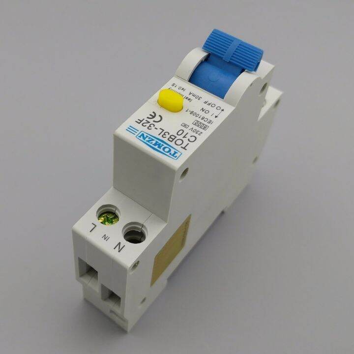 cod-free-cas-quan59258258-1pn-10a-rcbo-6ka-ตัวตัดวงจรโดยอัตโนมัติส่วนต่างที่ตกค้างพร้อมการป้องกันกระแสเกินและการรั่วไหล