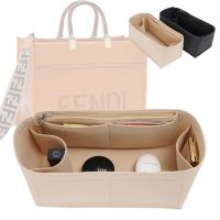 Storange Organizer Insert For Fendy Sunshine ToteFelt Makeup Linner Purse ZipperInner Shaper Fit Luxury Handbags for Women