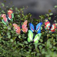 4 Pcs/set miniatures crafts butterfly fairy garden mini gnomes moss terrariums figurines for garden decoration 4x4cm