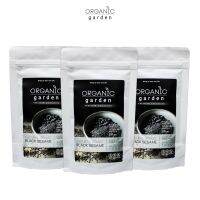 งาดำอบบด แพ็ค3ถุง (สำหรับเด็ก 6m+) Organic garden Ground Black Sesame 100g แพ็ค 3ถุง!!! [สำหรับเด็ก แม่ตั้งครรภ์]