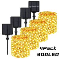 32m Solar Led Light Outdoor Festoon Led Lamp Solar Garden Outdoor Waterproof Fairy Camping Garland String Christmas Decoration Outdoor Lighting