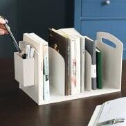 Bookend Giá Sách Thư Mục Đa Năng Hỗ Trợ Sách Với Kẹp Giữ Bút K92C