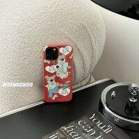 hot style puppy New Year red film hard case suitable for iphone13 apple 14promax mobile phone 12 women