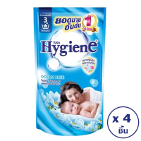 [ทั้งหมด 4 ชิ้น] HYGIENE  ไฮยีน-ผ้านุ่ม ฟ้า 580 มล.