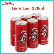 Lốc 6 lon nước tăng lực Sting hương dâu 320ml