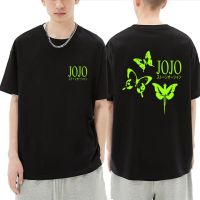 Anime JoJo Bizarre Adventure Stone Ocean T Shirts Green erfly Graphic T-shirt Men Fashion Vintage Oversized Tshirt