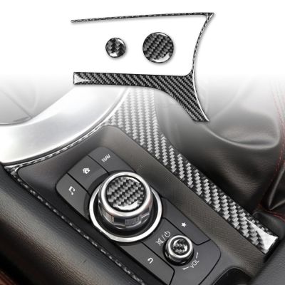 [COD] Suitable for MX-5 carbon fiber multimedia central control surround decorative stickers car interior modification accessories