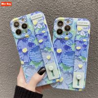 Oil Painting Watercolor Flower Print Wrist Strap Case for Xiaomi mi 13 Pro MI 12 Lite 12T 11T Redmi K60E Note 12 Pro Plus Cover Drawing Painting Suppl