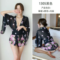 2023 Hot Long Night Sexy Lingerie Japanese Kimono Sexy Womens Uniform Seductive Set Student Performance Clothing 1305