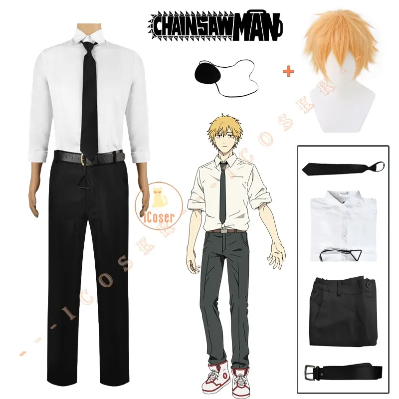 UWOWO Chainsaw Man Denji Cosplay Wig Cosplay Wig Anime Denji Wig Men Wig  Golden Short Hair