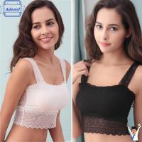 ADERESF เซ็กซี่ บัสเทียร์ Boob Tube Camis เสื้อกล้าม สายยางยืด ลูกไม้ Bandeau Bra Crop