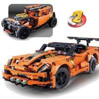 Technic 2 in 1 rebuilds Chevrolet Corvette ZR1 Hot Rod speed Super Racing Car Toys Children Building Blocks Bricks kids Gift