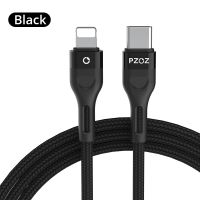 PZOZ สาย PD USB C 20W ตัวชาร์จไฟสำหรับ iPhone เร็ว14 13 12 11 Pro Max Xs Xr X 8 Plus สายชาร์จ iPad Mini รหัสสาย USB ชนิด C ตัวแปลงสายเคเบิล