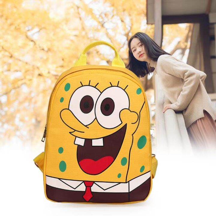 JK W8 Cute Character Spongebob backpack for kids Backpack For Men and ...