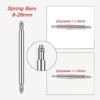 ✖❖♝ 1.5 มม. 1.8 มม. เส้นผ่านศูนย์กลางสปริงบาร์สแตนเลสสายนาฬิกา Spring Rod Link Pins 10/15/16/18/20/21/22/23/24/26 มม. ซ่อมเครื่องมือ