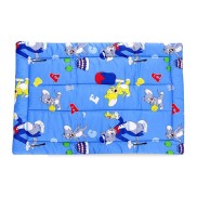 Nệm Lót Gòn Cotton 105 x 72cm Cho Bé TH Bobo Màu Xanh moi