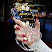 LIFEBELLE สำหรับ Vivo Y72 5G + สายรัดข้อมือ,Luxury Rhinestone ผีเสื้อ Glitter Star ฟอยล์ Bling โทรศัพท์ใสซิลิโคน TPU Bling โทรศัพท์มือถือเคสฝาครอบสำหรับป้องกันหญิง