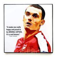 Thomas Vermaelen โทมัส แฟร์มาเลิน Arsenal อาร์เซนอล เบลเยี่ยม รูปภาพ​ติด​ผนัง​ pop art พร้อมกรอบและที่แขวน ฟุตบอล​ กรอบรูป​​ รูปภาพ