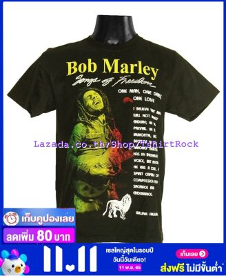 เสื้อวง BOB MARLEY บ็อบ มาร์เลย์ ไซส์ยุโรป เสื้อยืดวงดนตรีร็อค เสื้อร็อค  TDB6018 ฟรีค่าส่ง