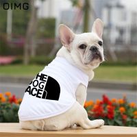 OIMG 100% Cotton Clothes For Dogs Funny Letter Big Large Dog Shirts Summer Pet Cat French Bulldog Pomeranian Dog Shirts Clothing Shoes Accessories Cos