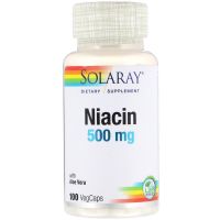 Solaray Niacin 500Mg 100แคปซูลมังสวิรัติ