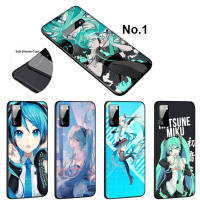 Casing หรับ iPhone 14 13 11 Pro Max 11 Mini 8+ 8 Plus FUL56 Hatsune Miku Anime Pattern Phone เคสโทรศัพท์ อ่อนนุ่ม TPU Shockproof Black ปก