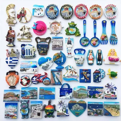 Magnet Refrigerator Magnets for Souvenirs and Decorative Crafts Around Greece Home Decor