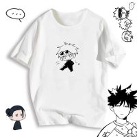 Anime Jujutsu Kaisen Gojo Satoru Comic Print Harajuku Style Loose T-shirt Short Sleeve