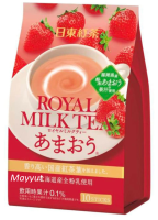 ชานมญี่ปุ่น รสสตรอเบอร์รี่ ตรา Royal milk tea แบบซอง (1ห่อมี 10ซอง) หมดอายุ 10/2022