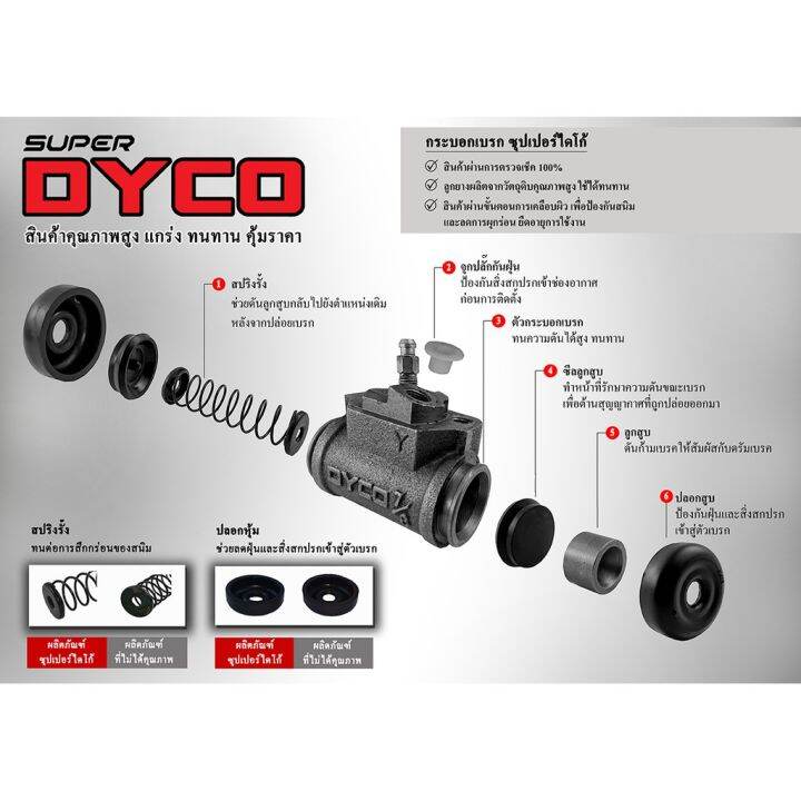 dyco-กระบอกเบรค-nissan-cw430-หน้า