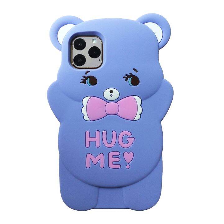 yellow-peach-flavor-3d-การ์ตูนน่ารักสัตว์-lucky-unicorn-hug-bear-ซิลิโคนสำหรับ-iphone-5-5s-se-5c-6-6s-7-8-plus-x-xr-xs-max-โทรศัพท์กรณี-fundas