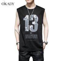 ◑✘ OKADY เสื้อกล้ามกีฬาผู้ชายเบอร์13 24 Mเสื้อเจอร์ซีย์ชุดบาสเกตบอลกีฬาเสื้อยืดแขนกุดดูดซับเหงื่อ