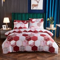 Geometric Plaid Duvet Covers 220x240 Twin Size Bedding Set Single Double Queen King Nordic Bed Cover 135 Bedclothes No Bed Sheet