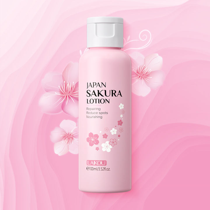 ซื้อ-1-แถม-1-laikou-japan-sakura-face-lotion-100ml-brightening-anti-aging-ลดจุดผิวที่เปล่งประกาย