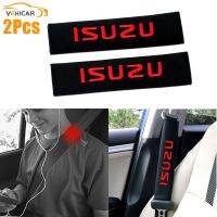 VEHICAR 2PCS Safety Belt Pads For ISUZU Logo Knitting Vehicle Car Seat Belt Cover Vehicle Accessories Universal Seat Covers