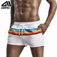 Aimpact Mens Swim Trunks Quick Dry Funny Shorts Loose Elastic Waist Breathable Beach Shorts with Mesh Lining Swimwear