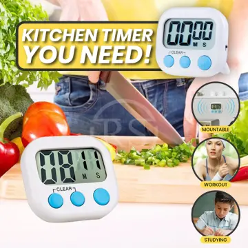 Digital Kitchen Timer with Premium Magnetic Backing for Cooking