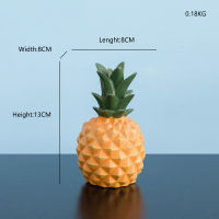 Nordic Home Decor Pineapple Piggy Bank Resin Embellishments Wine Cabinet Home Room Decoration Storage Money Box Decoration