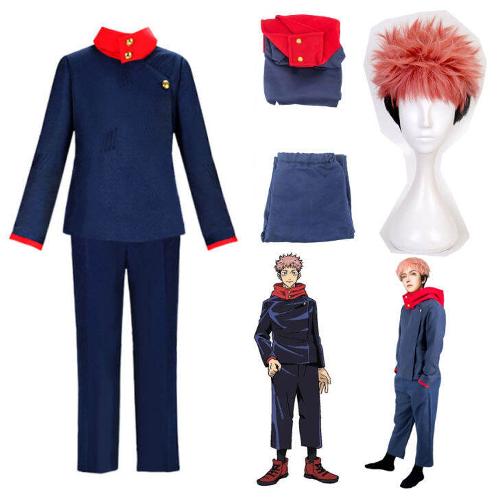 Anime Costumes Jujutsu Kaisen Itadori Yuji Cosplay Costume Unitika ...