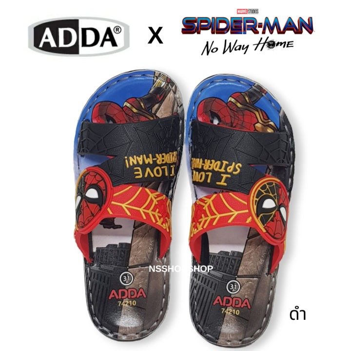 adda-74210-สไปเดอร์แมน-spider-man-รองเท้าแตะเด็กแบบสวม-พื้นพียู