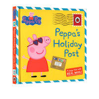 English original piglet piggy pink pig girl Peppa Pig Peppa s Holiday Post page Holiday Postcard + Postcard young enlightenment cognitive picture book
