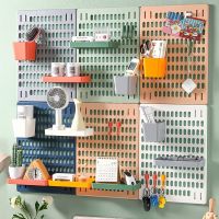 STO แผงแขวนเครื่องมือ Pegboard กระดานแขวนผนัง DIY ชั้นแขวนติดผนัง กระดานแขวนของติดผนัง ชั้นวางของติดผนัง PEGBOARD