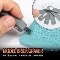 Model Brick Graver เครื่องมือแกะสลักที่แม่นยำสำหรับการผลิตอิฐผนัง DIY และการทำไดโอรามาในปี135 148และ172 Scale