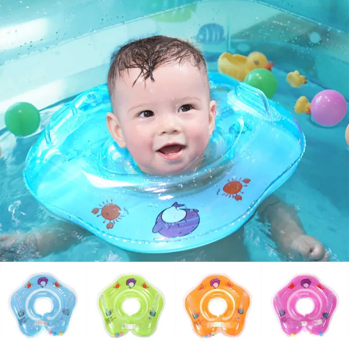 Neck Ring Floater Baby Bathing Neck Swim Ring Float Child Life Swimming ...