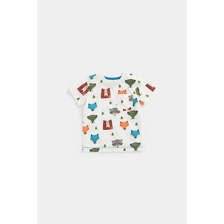 เสื้อยืดเด็กผู้ชาย-mothercare-bear-hunt-t-shirts-3-pack-cc809