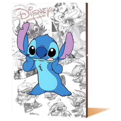 Lilo &amp; Stitch โปสเตอร์ผ้าใบติดผนังสมัยใหม่-ภาพวาดตกแต่งห้องนอนเด็ก